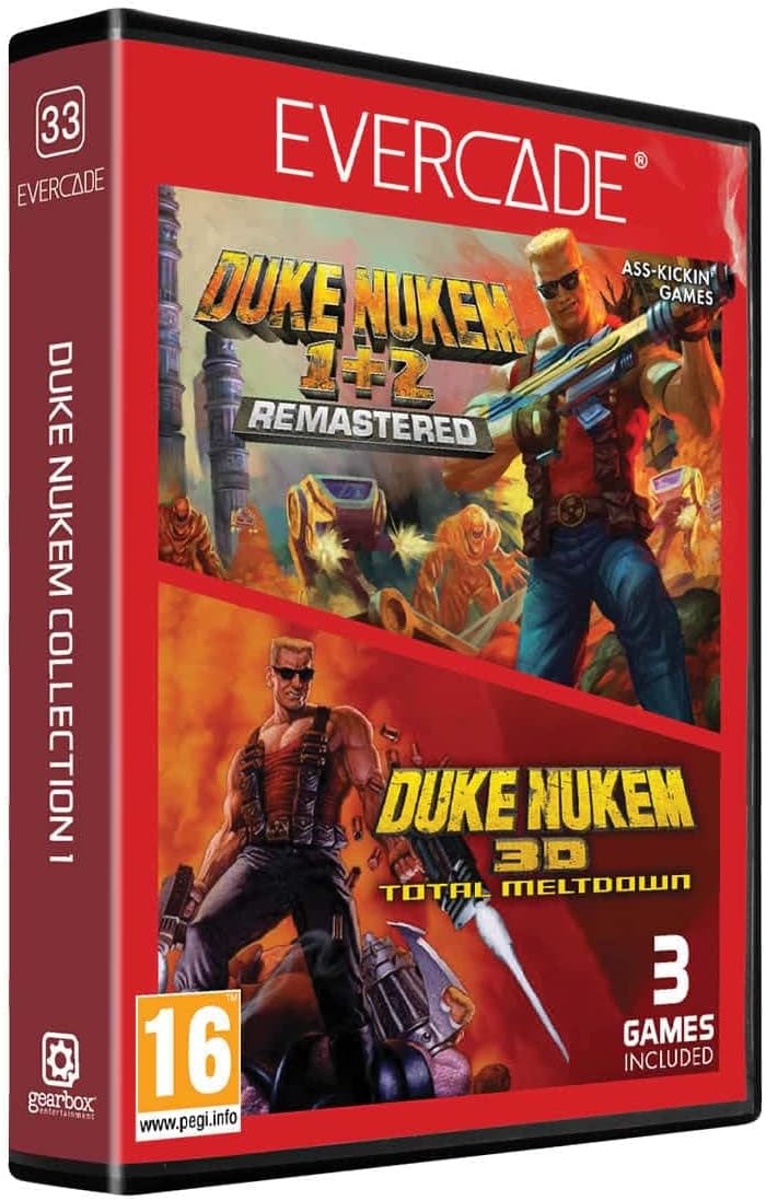 BLAZE Evercade Red Cart 33 – Duke Nukem Col. 1 - GameRaid