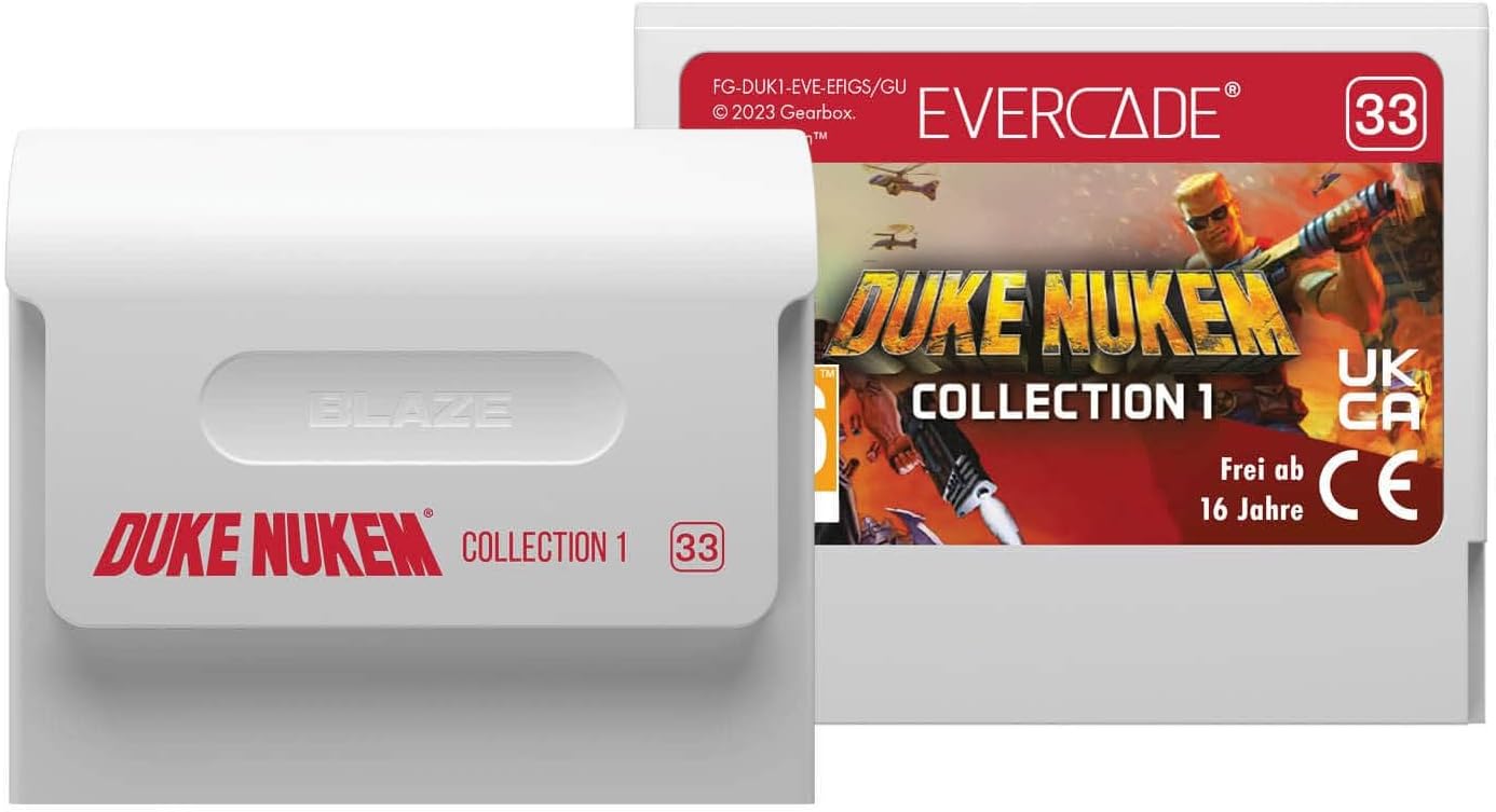 BLAZE Evercade Red Cart 33 – Duke Nukem Col. 1 - GameRaid