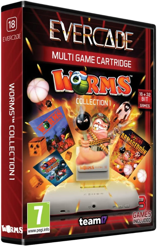 Evercade Worms Collection 1 Cartridge - GameRaid