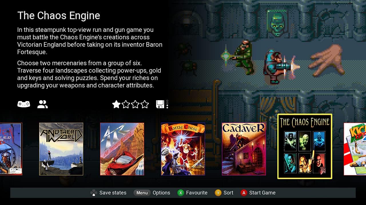 The A500 Mini Amiga 25 classic Games