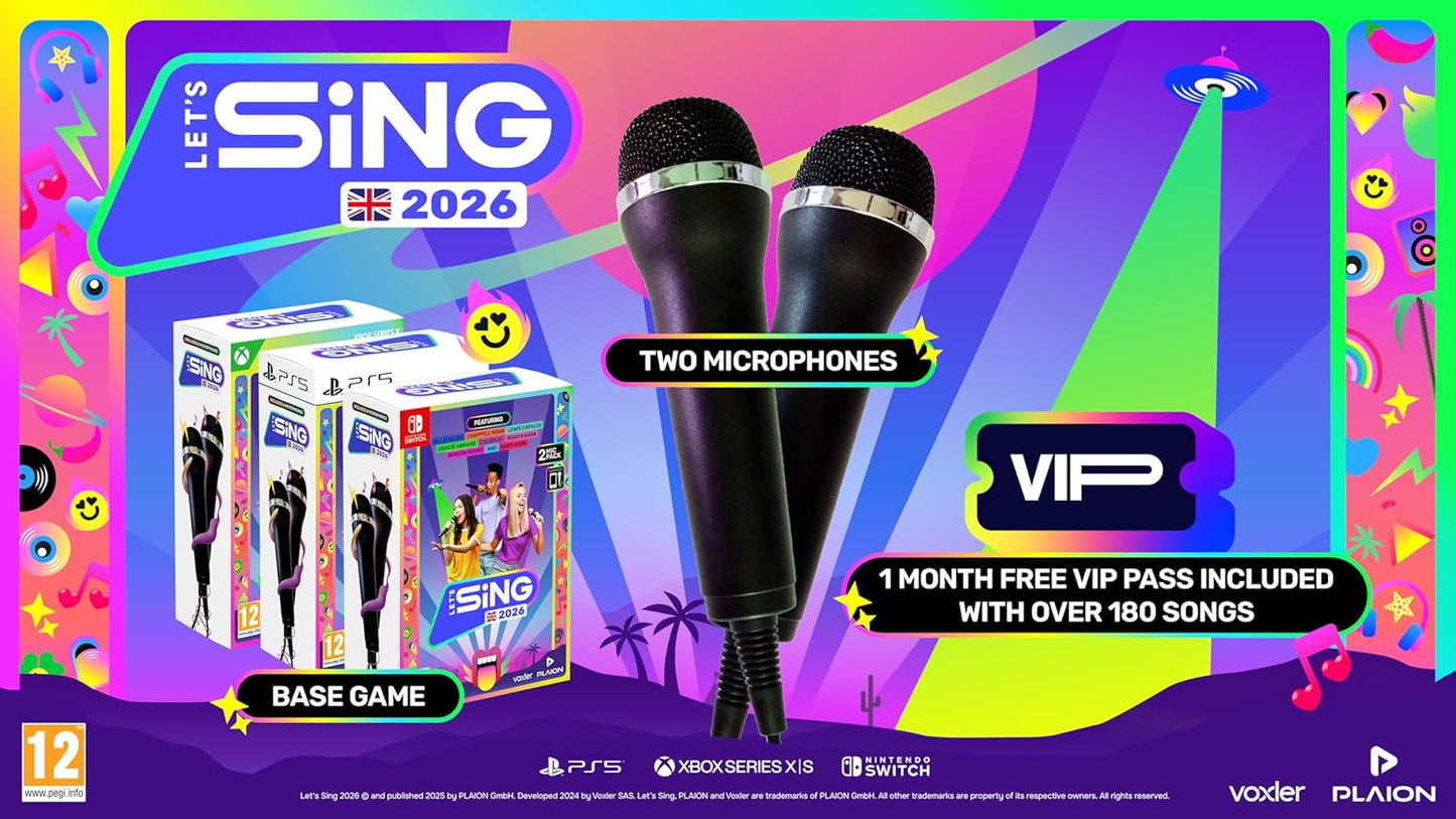 Let’s Sing 2026 – 2-Mic Edition (Nintendo Switch)