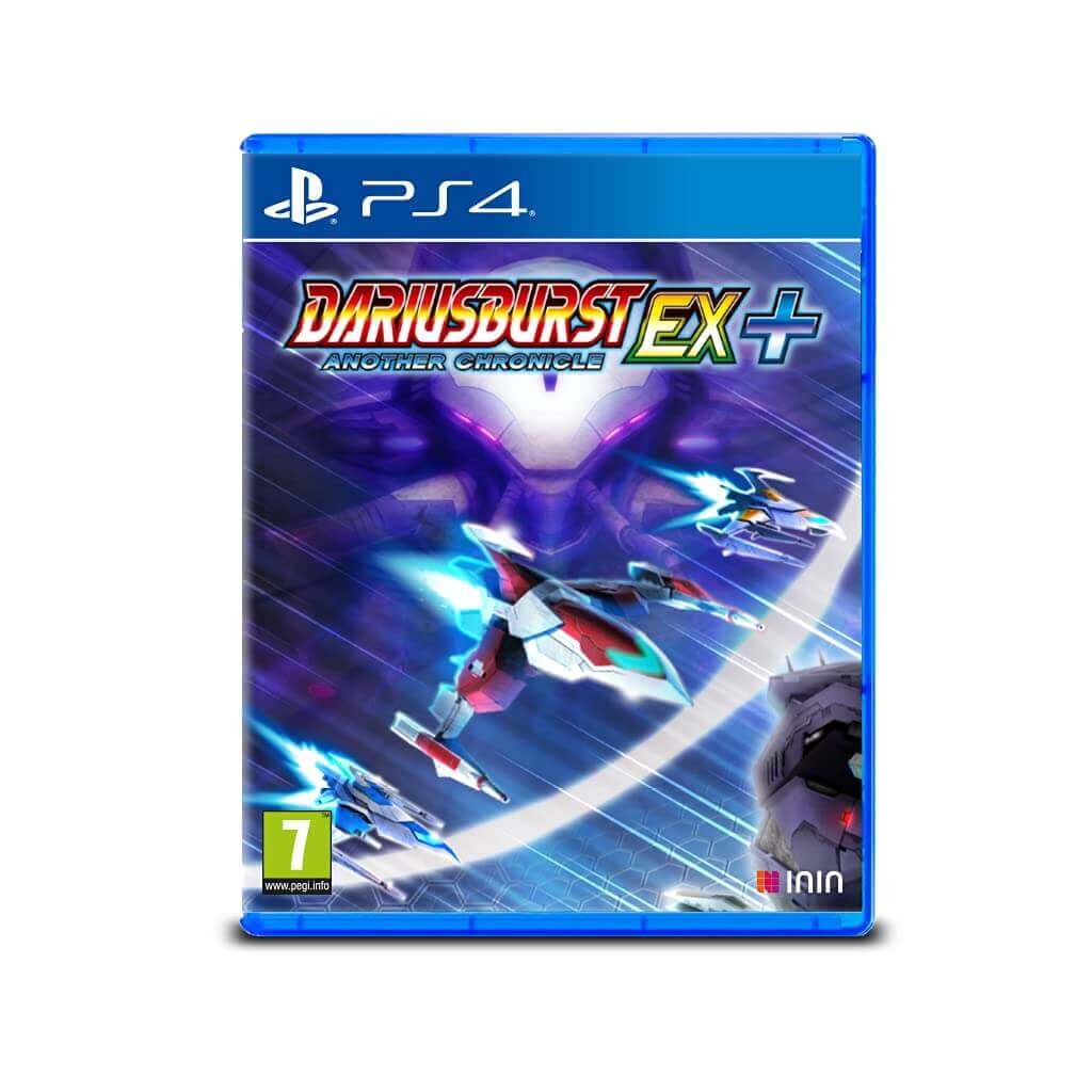 Dariusburst: Another Chronicle EX+ PS4 game cover art featuring futuristic spaceships.