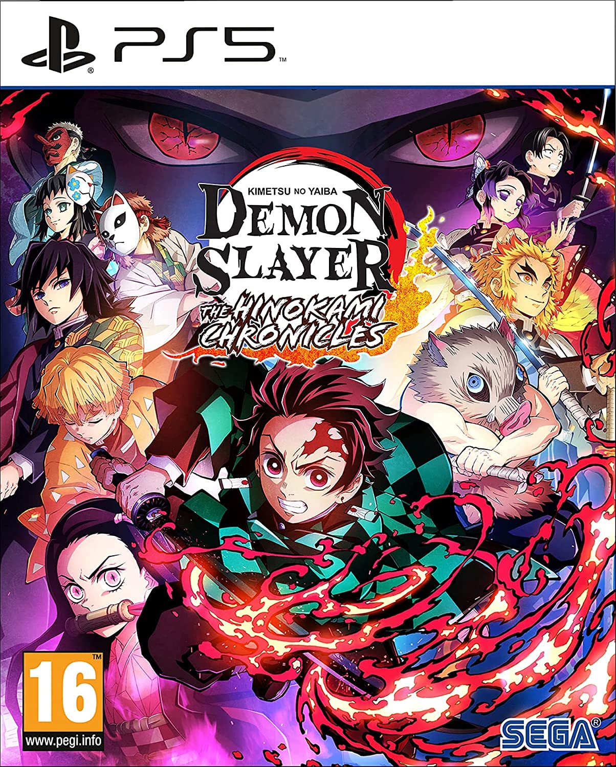 Demon Slayer Kimetsu no Yaiba The Hinokami Chronicles Launch Edition cover for PS5.