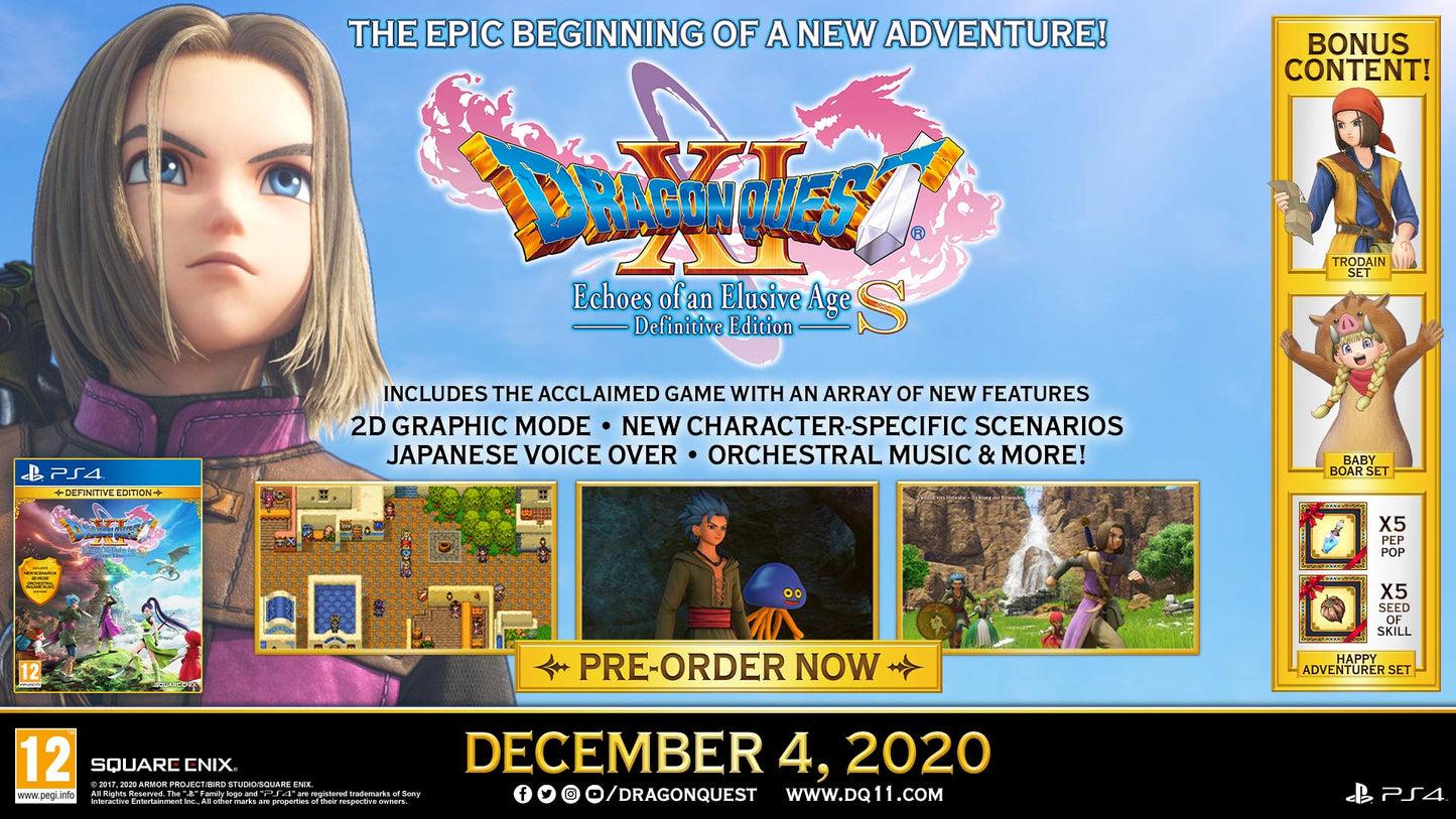 Dragon Quest XI S: Echoes Of An Elusive Age Definitive Edition PS4 £21.99
