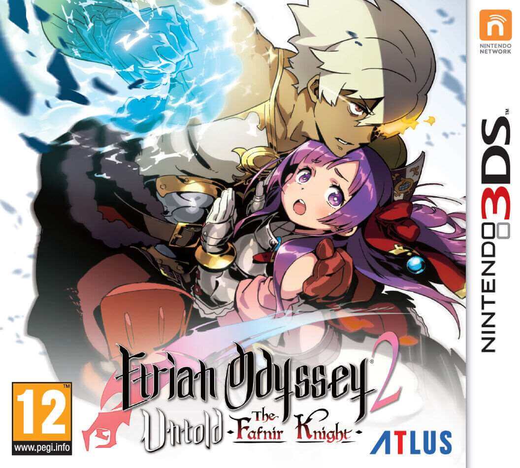 Etrian Odyssey 2 Untold The Fafnir Knight Nintendo 3DS game cover.
