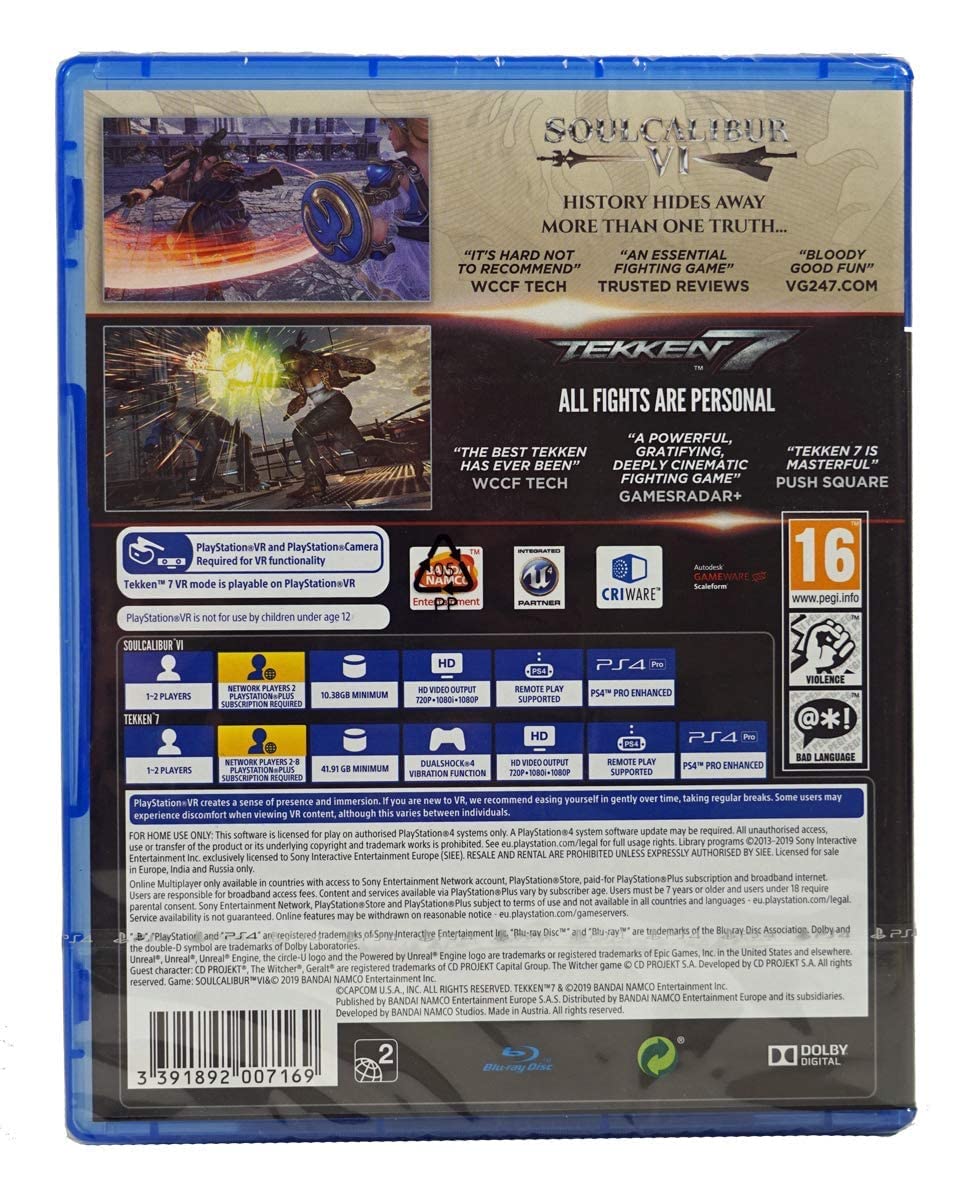 Tekken 7 & SOUL Calibur VI Double Pack PS4 - GameRaid