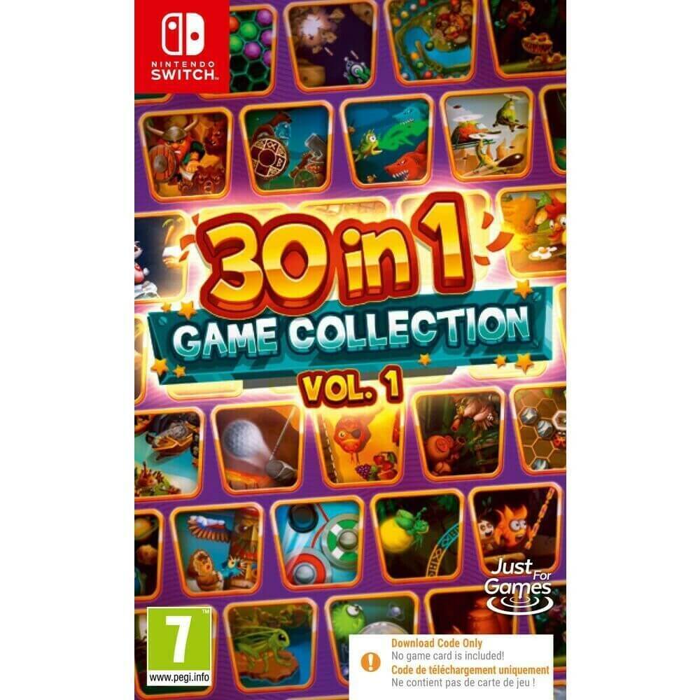 30 In 1 Game Collection Vol 1 for Nintendo Switch cover showing various game scenes.