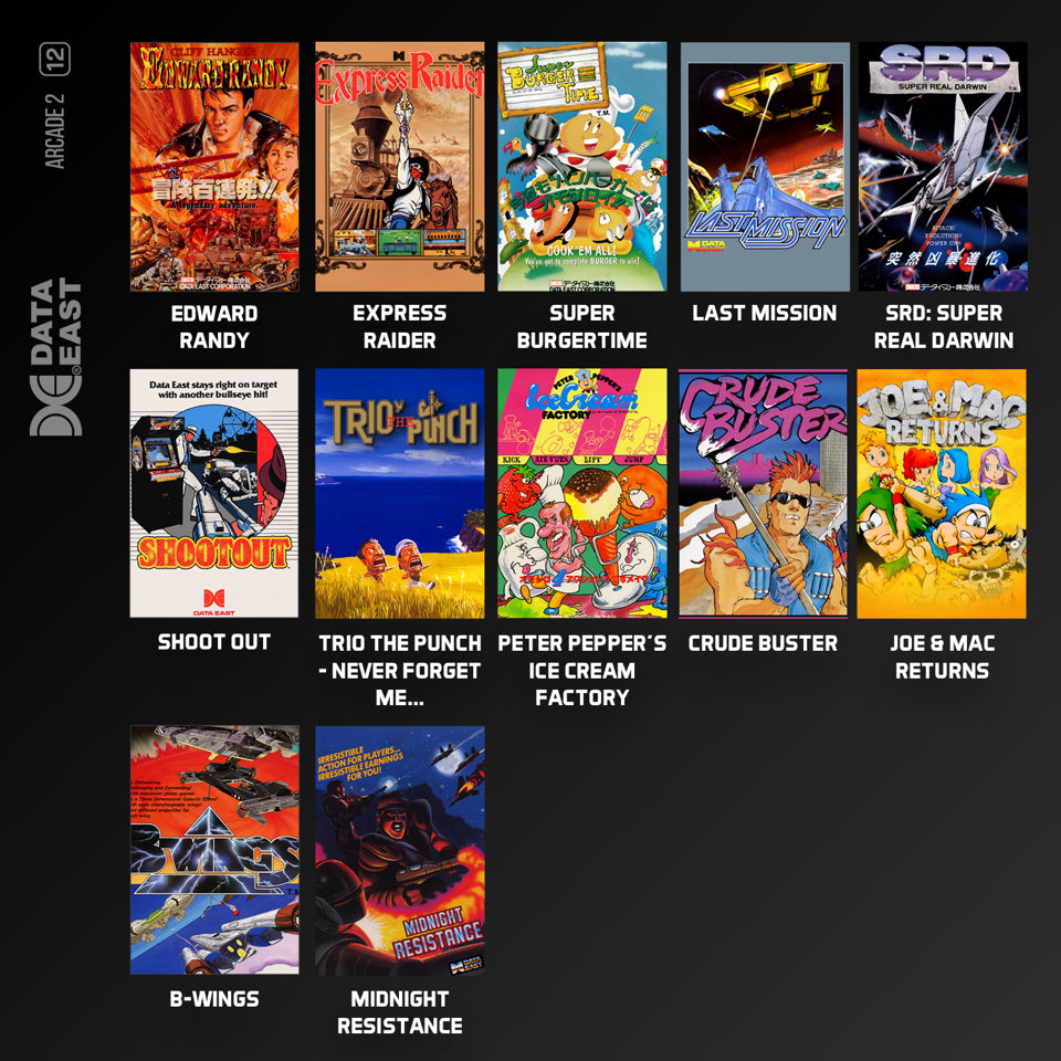 Blaze Evercade Data East Arcade Collection 2 – Cartridge - GameRaid