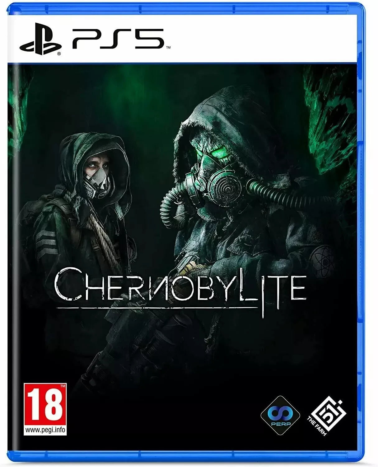 Chernobylite PS5 game cover showcasing survival horror RPG set in Chernobyl Exclusion Zone.