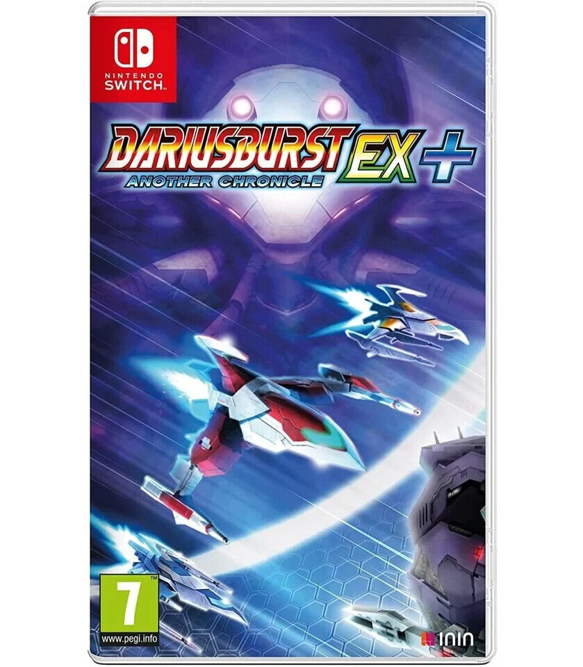 Dariusburst Ex+ Another Chronicle Nintendo Switch game cover with spaceship graphics.