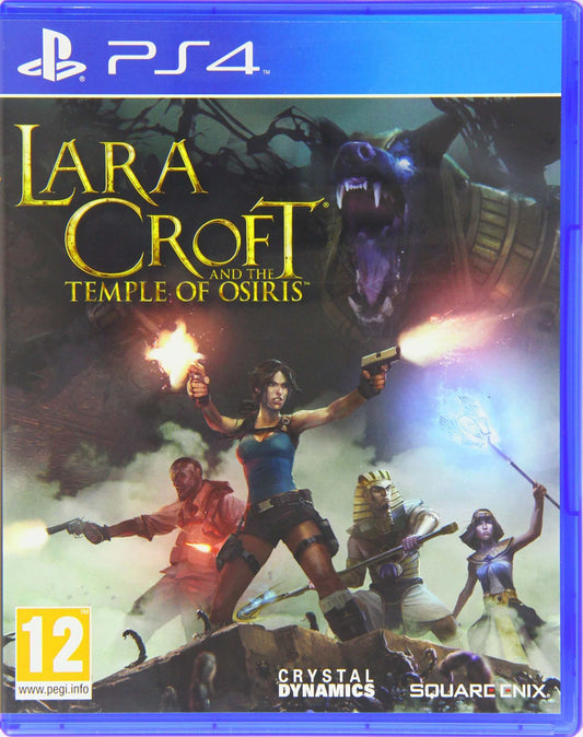 Lara Croft Temple of Osiris PS4 game cover featuring action-packed artwork.