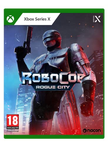 RoboCop Rogue City XBox Series X game cover showing RoboCop in an action pose.