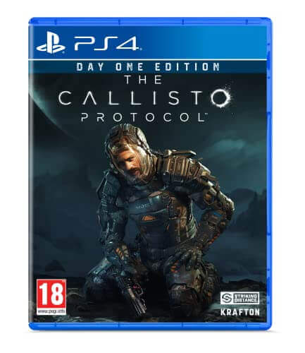 Callisto Protocol PS4 game cover art displaying title and character.